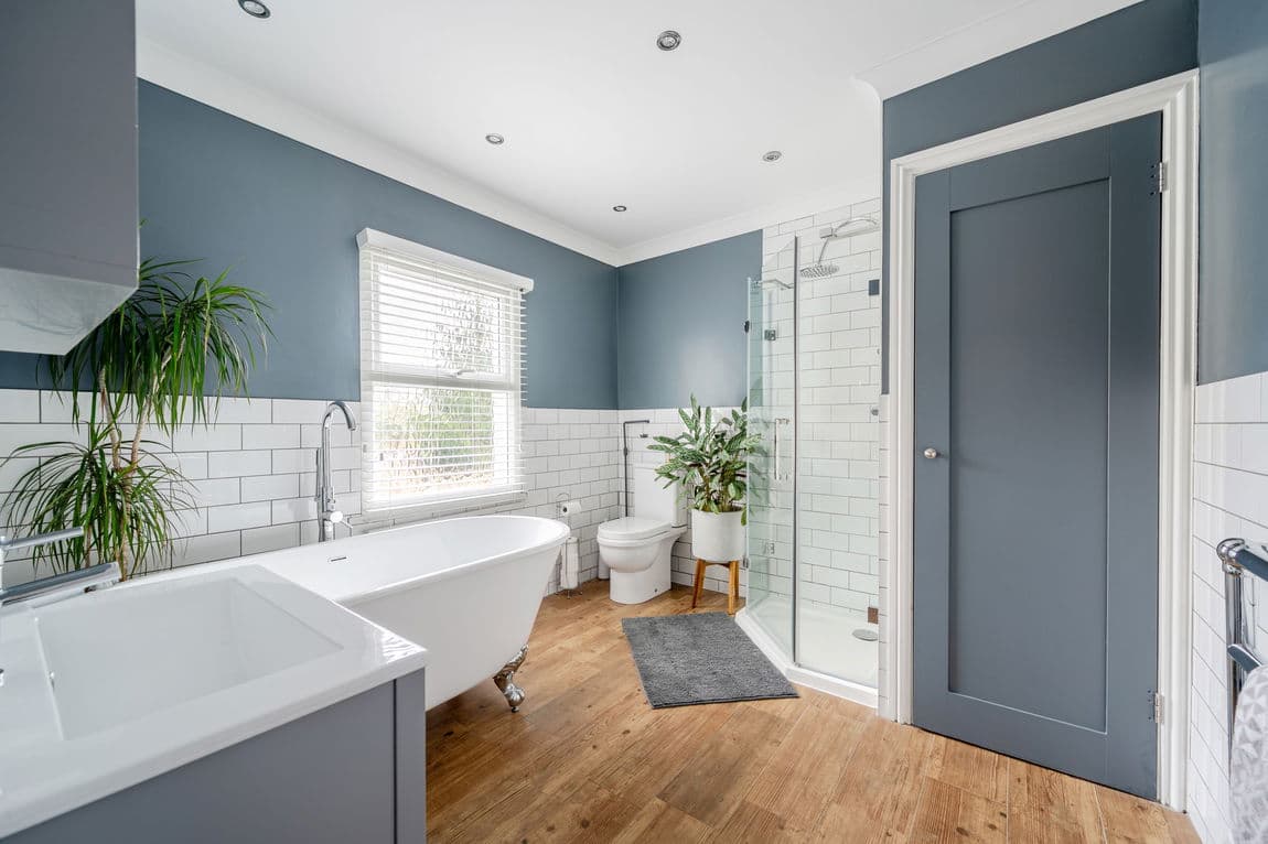 An esquisite Edwardian semi with a double plot, parking, and a 120ft garden near Rainham Station