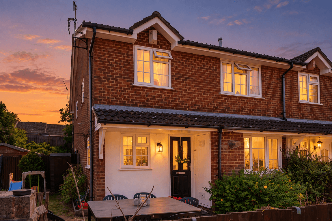 My preferred version 2 Bedroom End-Terrace Home with Wraparound Garden, Summer House & Parking